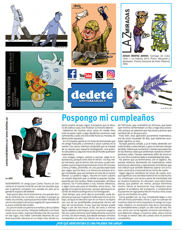 Suplemento "Dedeté" (04/02/24) | Cuba