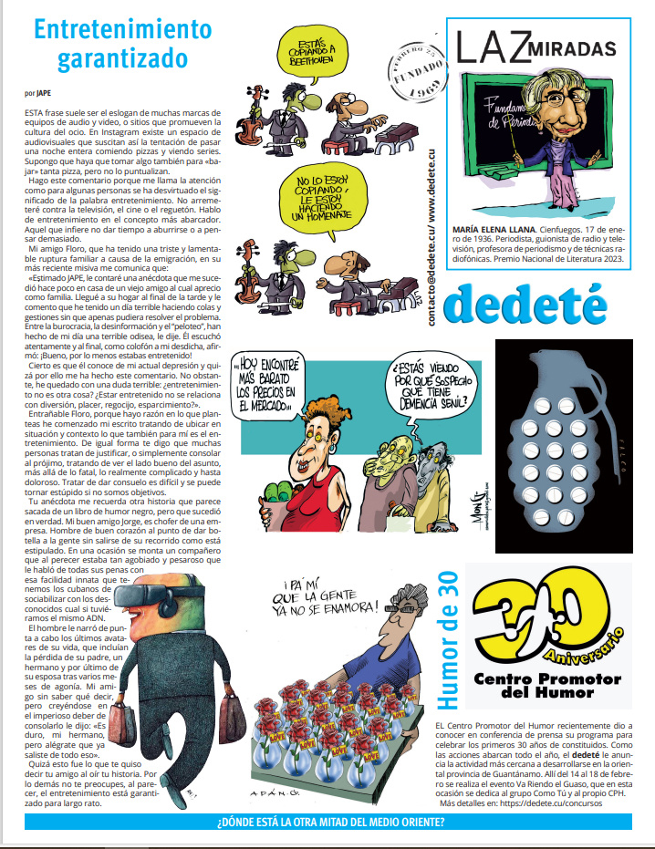 Suplemento "Dedeté" (11/012/24) | Cuba