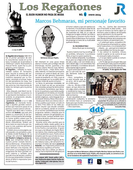 Suplemento "Los regañones" . No. 1 | Cuba 
